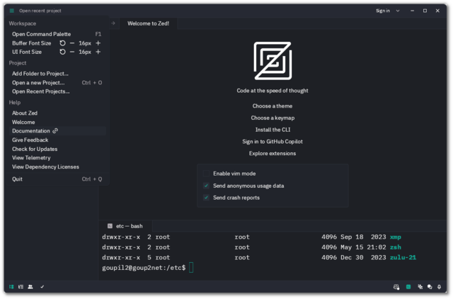 [Zed (IDE)]
